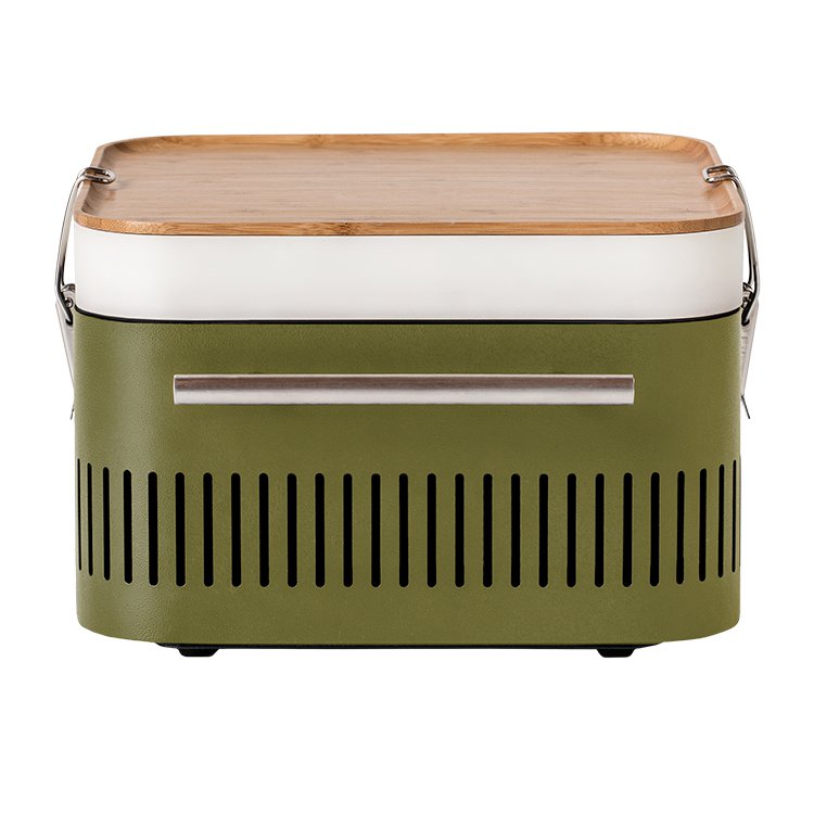 Everdure by Heston Blumenthal CUBE Charcoal Portable BBQ Khaki Fast