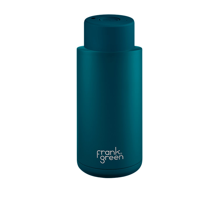 Frank Green Ceramic Reusable Bottle 1L Marine Blue | Kitchen Warehouse