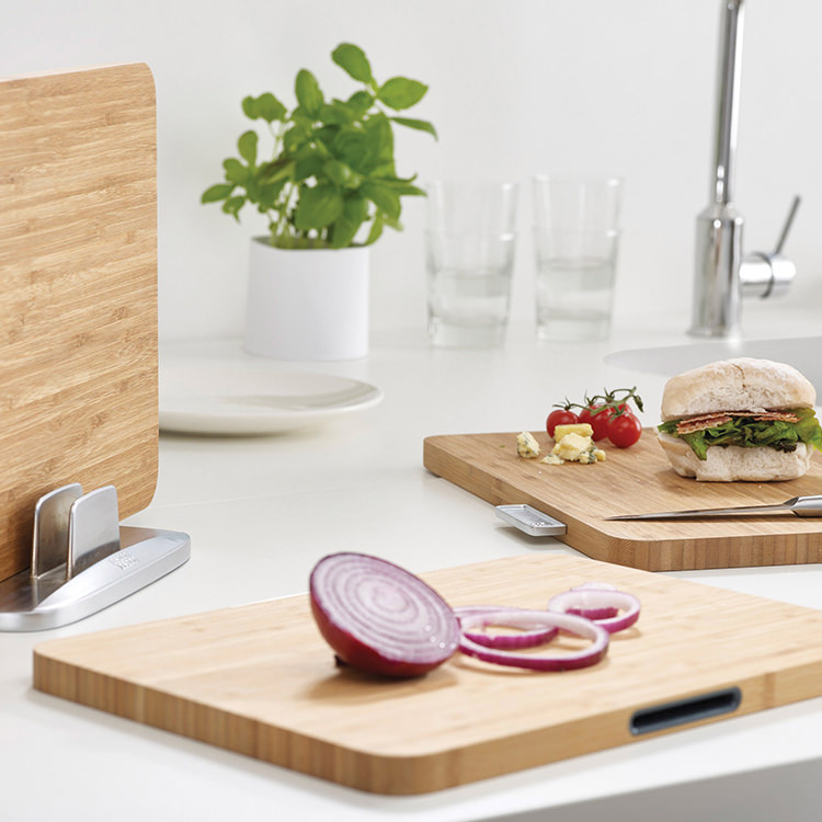 Index Cutting Board Set 3pc 35x9.5cm Bamboo Kitchen Warehouse™