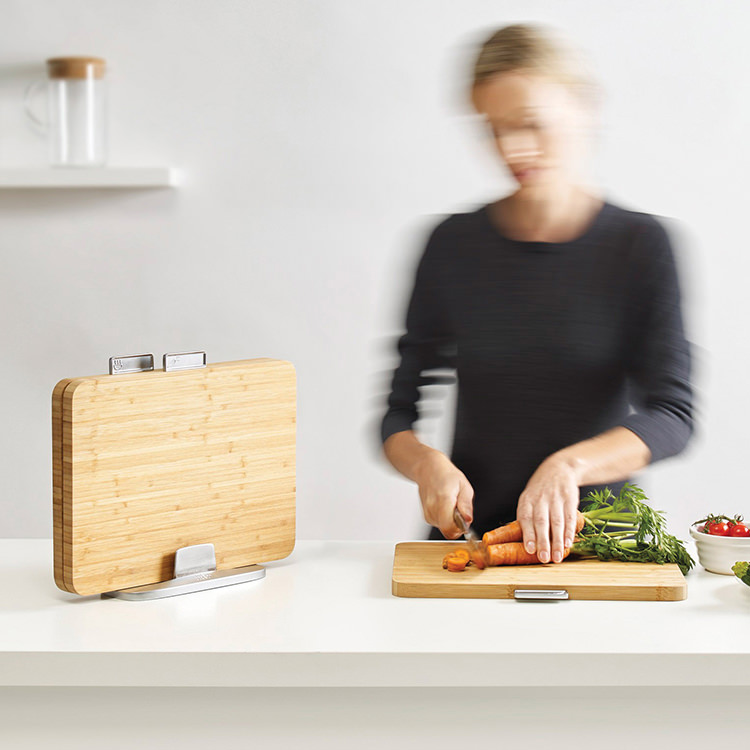 Index Cutting Board Set 3pc 35x9.5cm Bamboo Kitchen Warehouse™