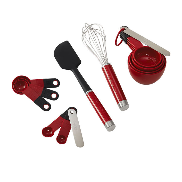 Kitchenaid Queen Of Hearts Baking Utensil Set Fast Shipping