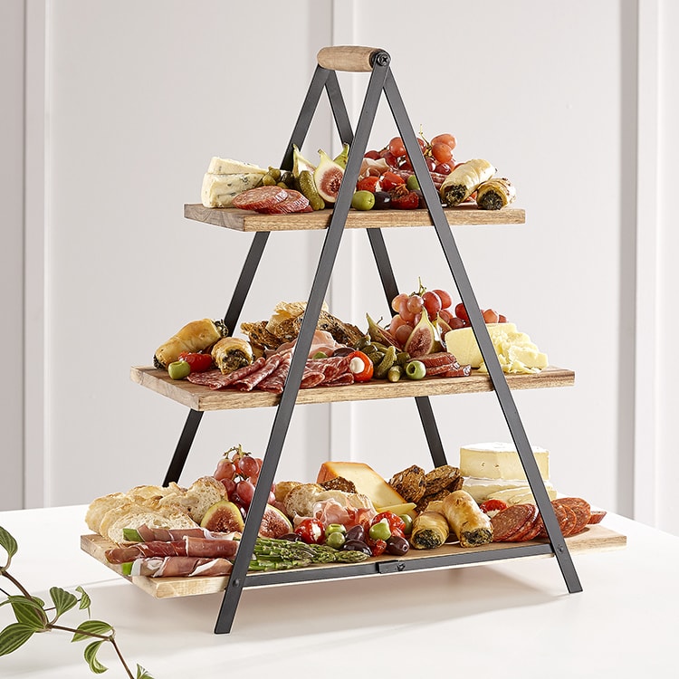 Ladelle Acacia 3 Tier Serving Tower Kitchen Warehouse