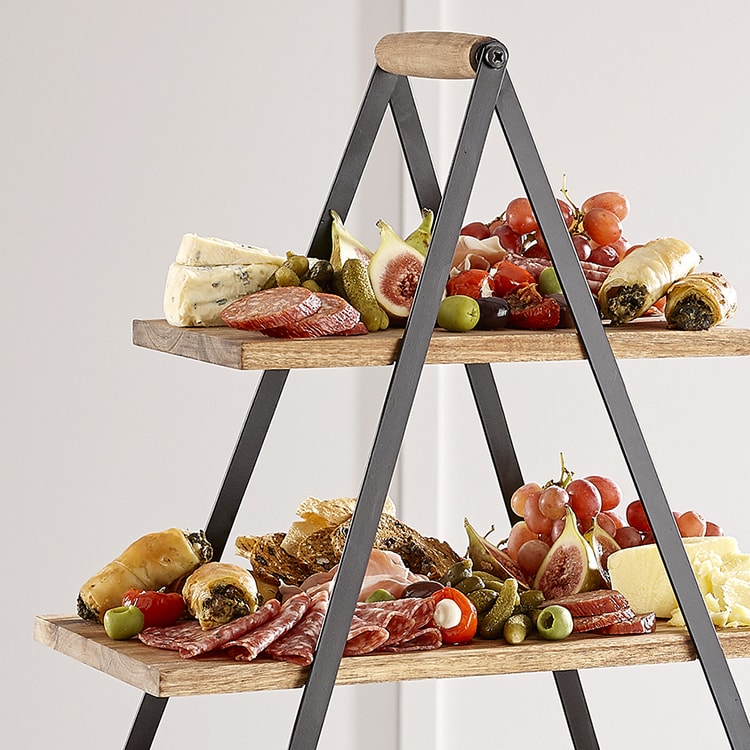 Ladelle Acacia 3 Tier Serving Tower Kitchen Warehouse