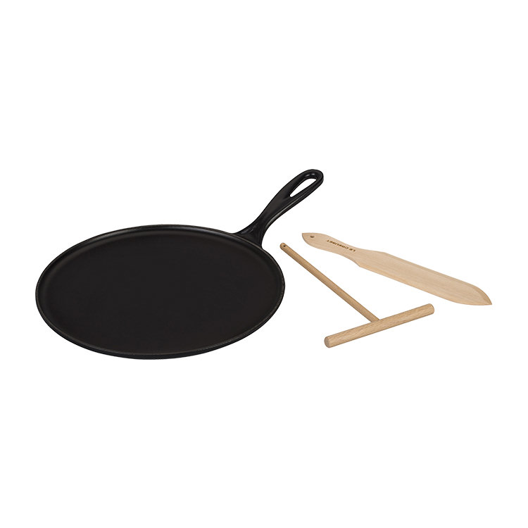 Le Creuset Crepe Pan 27cm Satin Black Fast Shipping