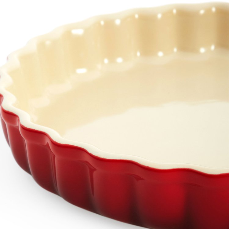 Le Creuset Fluted Flan Dish 24cm Cerise On Sale Now!