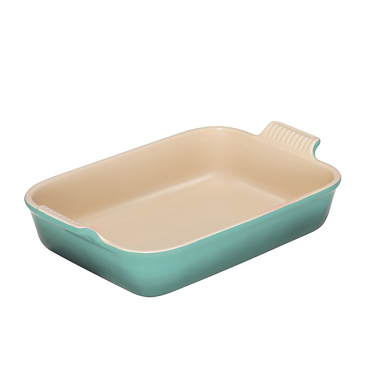 Le Creuset Heritage Rectangular Dish 32cm Cool Mint Fast Shipping