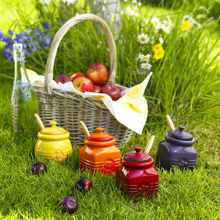Le Creuset Honey Pot & Dipper Honey Fast Shipping