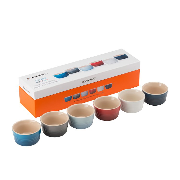 Le Creuset Mini Ramekin Set of 6 Coastal Fast Shipping