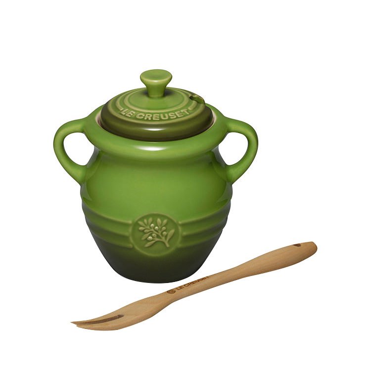 Le Creuset Olive Jar & Fork Sage Green Kitchen Warehouse™