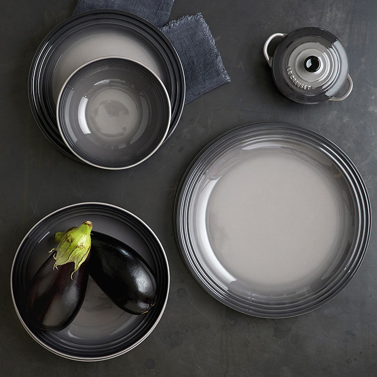 Le Creuset Dinner Plate 27cm 4pc Flint Kitchen Warehouse