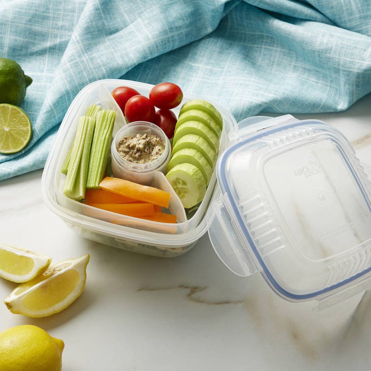 Lock & Lock Special Salad Lunch Box with Dividers 950ml Fast Shipping