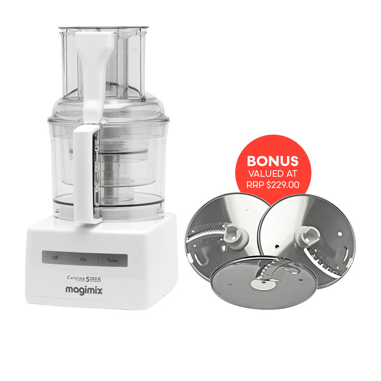 Magimix 3200XL Food Processor Matte Chrome w/ Bonus Kitchen Warehouse