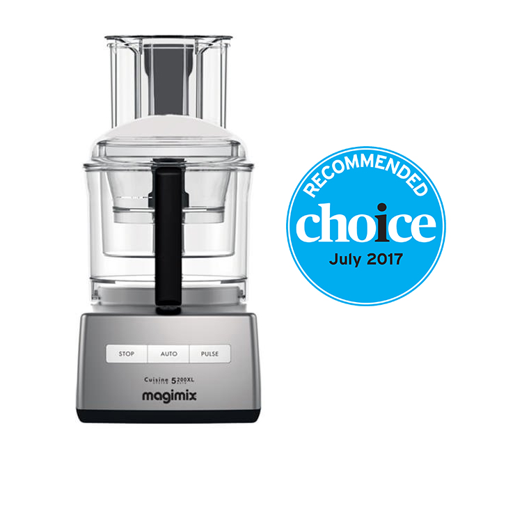 Magimix 5200XL Food Processor Matte Chrome w/ XL Feed Tube