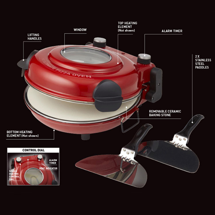 MasterPro Ultimate Pizza Oven Red Kitchen Warehouse™
