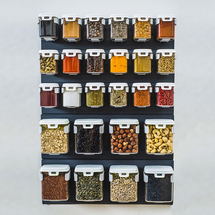 Mobin Series Organiser 6 Rows of 4 250ml Kitchen Warehouse