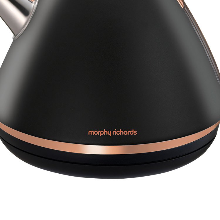 Morphy Richards Accents Rose Gold Kettle Black Fast Shipping