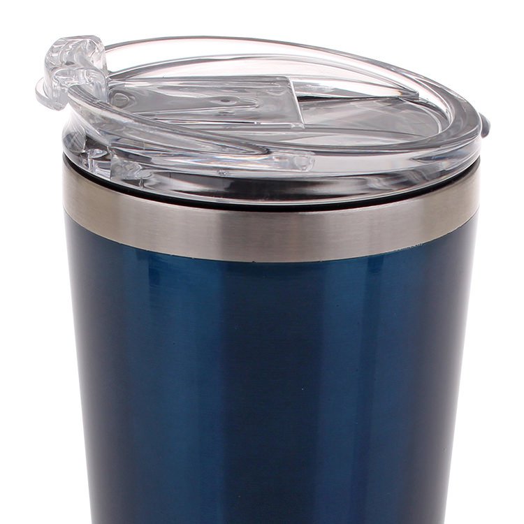 Oasis Double Wall Insulated Travel Mug 480ml Navy Fast Shipping