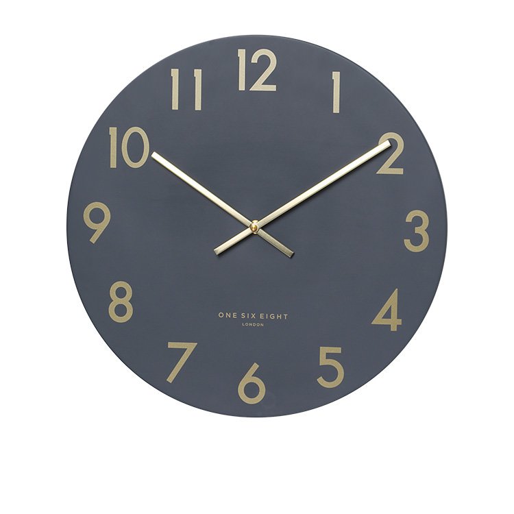 Jones Silent Wall Clock 40cm Charcoal Grey Kitchen Warehouse™