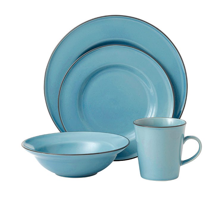 Royal Doulton Gordon Ramsay Union Street Cafe Dinner Set 16pc Blue