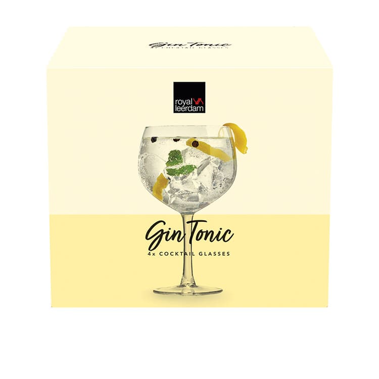 Royal Leerdam Cocktail Glasses Gin & Tonic Glass 650ml Set of 4 Fast