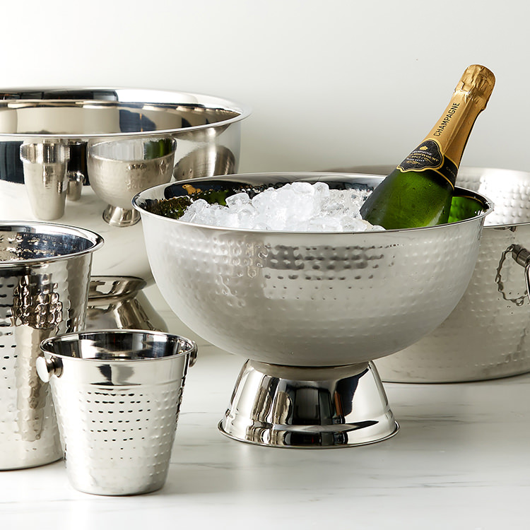 Salisbury & Co Hemingway Hammered Champagne Bowl 35x22.5cm Fast Shipping