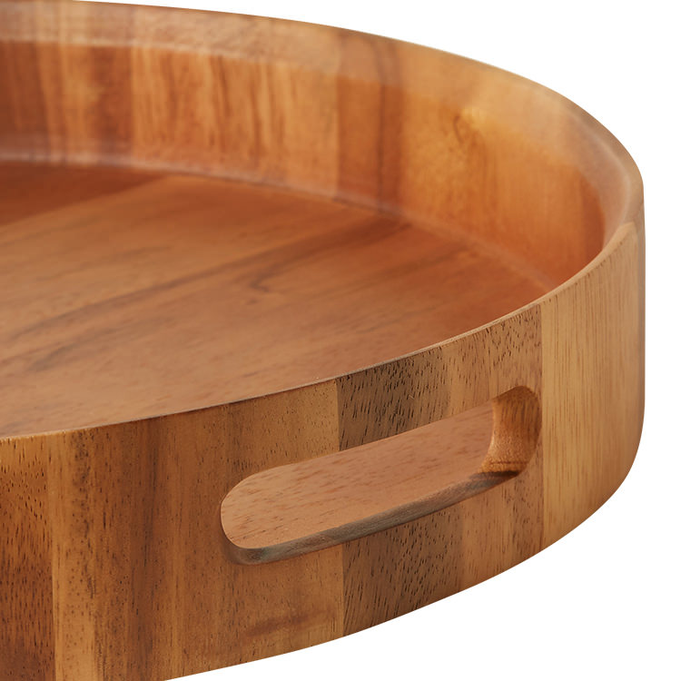 Salisbury & Co Round Acacia Tray 40cm Kitchen Warehouse