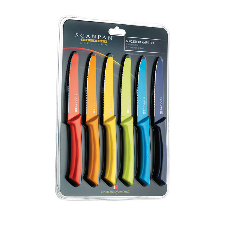 Scanpan Spectrum Steak Knife Set 6pc Kitchen Warehouse™