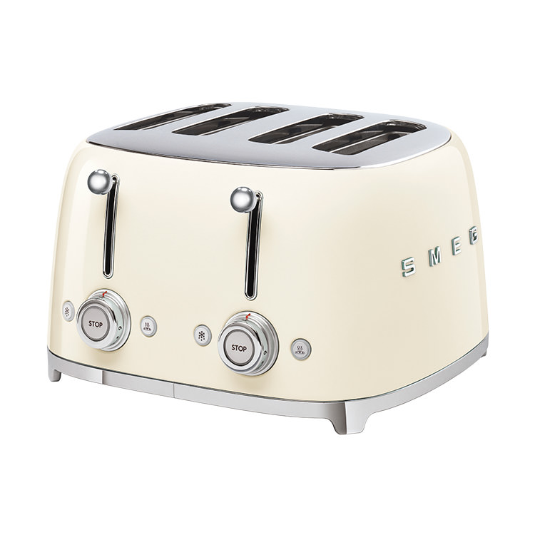 Smeg 4 Slot Toaster Cream Kitchen Warehouse™