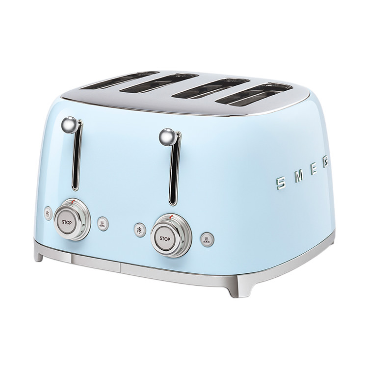 Smeg 4 Slot Toaster Pastel Blue Kitchen Warehouse™