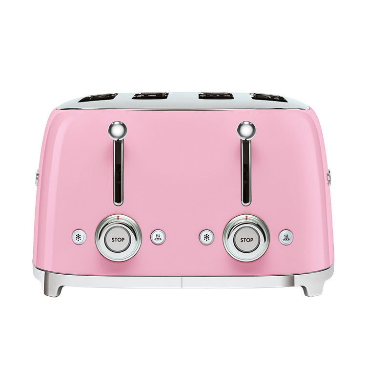 Smeg 4 Slot Toaster Pink Kitchen Warehouse