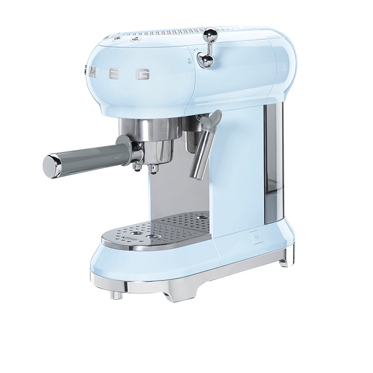 Smeg Coffee Machine Pastel Blue Kitchen Warehouse