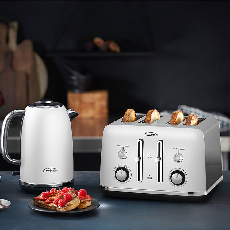 Sunbeam Alinea 4 Slice Toaster Ocean Mist Kitchen Warehouse