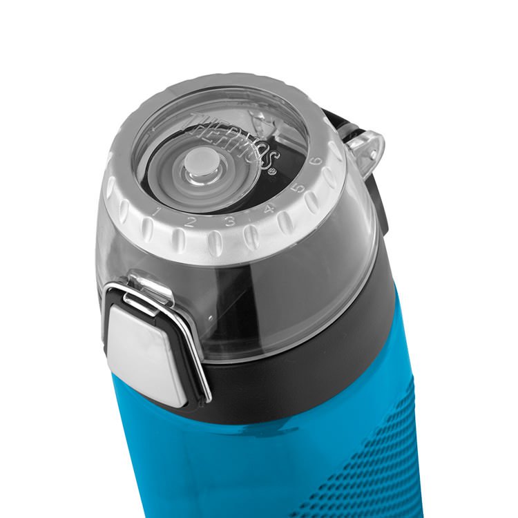 thermos tritan hydration bottle with meter