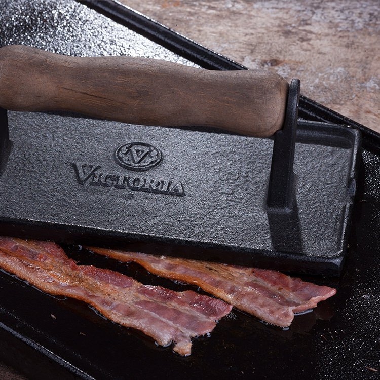 Victoria Cast Iron Grill Press Kitchen Warehouse™