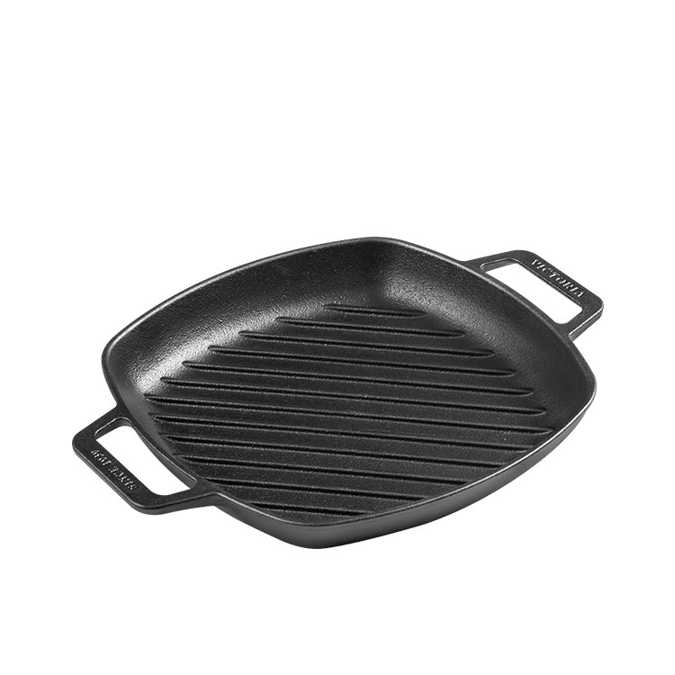 Victoria Cast Iron Grill Pan Two Handles Kitchen Warehouse