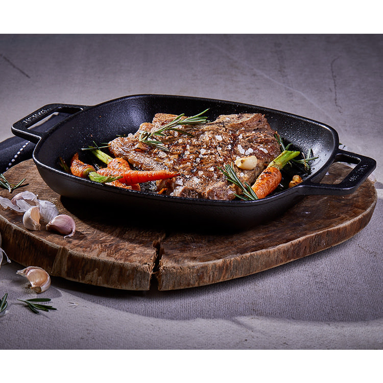 Victoria Cast Iron Grill Pan Two Handles Kitchen Warehouse