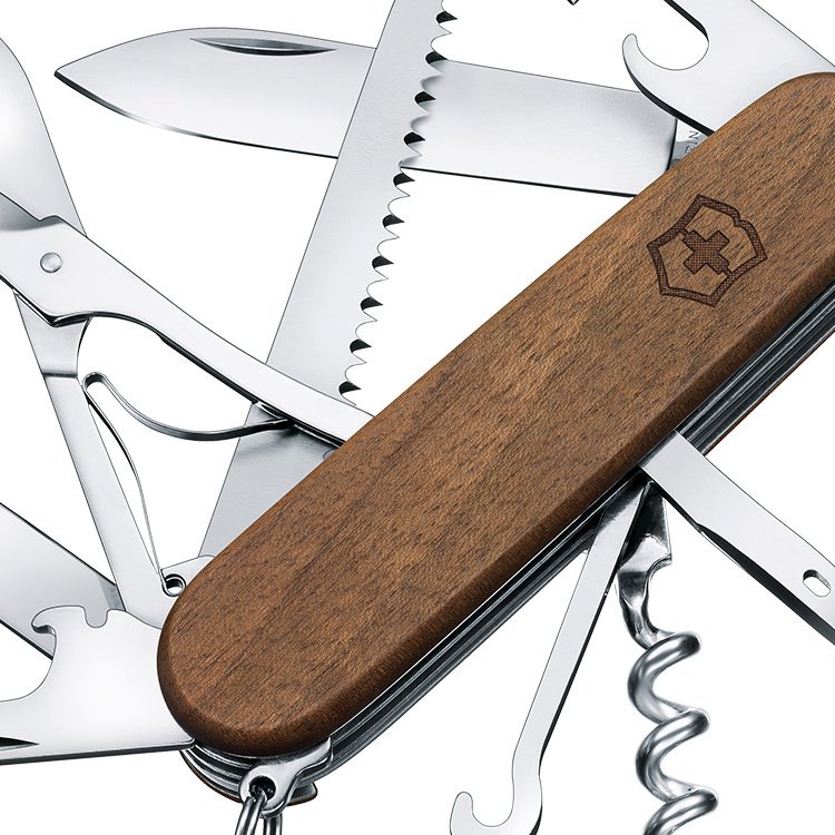Victorinox Huntsman Swiss Army Knife Wood Fast Shipping