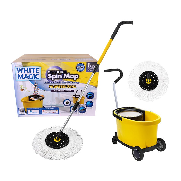 White Magic Professional Spin Mop Set Kitchen Warehouse