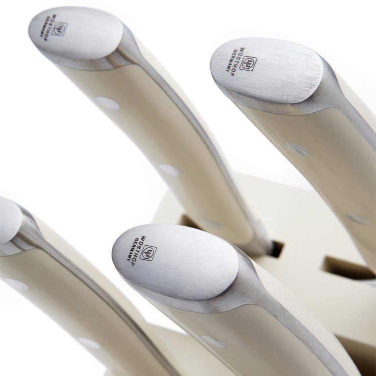 Wusthof Classic Ikon 7pc Knife Block Set Creme On Sale Now!